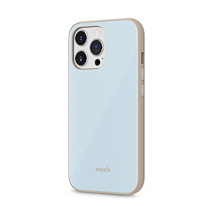 قاب آیفون 13Pro Max موشی مدل iGlaze Slim Hardshell Moshi iGlaze Slim Hardshell Adriatic Blue iPhone 13 Pro Max Case