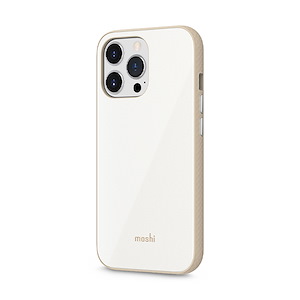 قاب آیفون 13Pro Max موشی مدل iGlaze Slim Hardshell Moshi iGlaze Slim Hardshell Pearl White iPhone 13 Pro Max Case