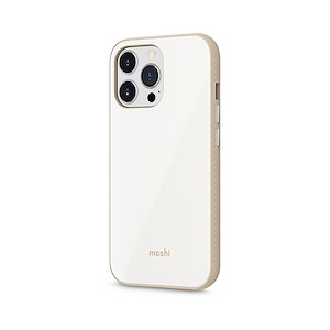 قاب آیفون 13Pro موشی مدل iGlaze Slim Hardshell Moshi iGlaze Slim Hardshell Pearl White iPhone 13 Pro Case