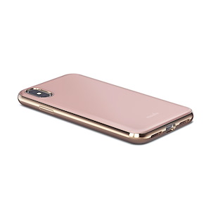 قاب آیفون X/XS موشی مدل iGlaze Slim Hardshell Moshi iGlaze Slim Hardshell Taupe Pink iPhone X/XS Case