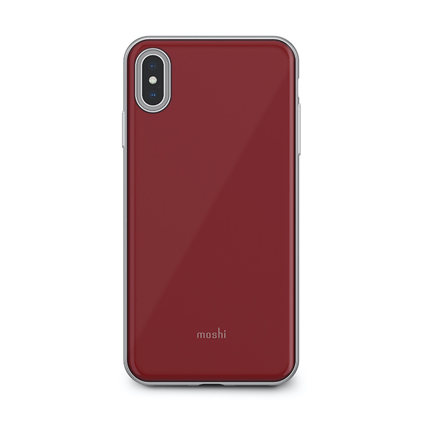 قاب آیفون XS Max موشی مدل iGlaze Slim Hardshell Moshi iGlaze Slim Hardshell Merlot Red iPhone Xs Max Case