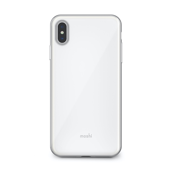 قاب آیفون XS Max موشی مدل iGlaze Slim Hardshell Moshi iGlaze Slim Hardshell Pearl White iPhone Xs Max Case