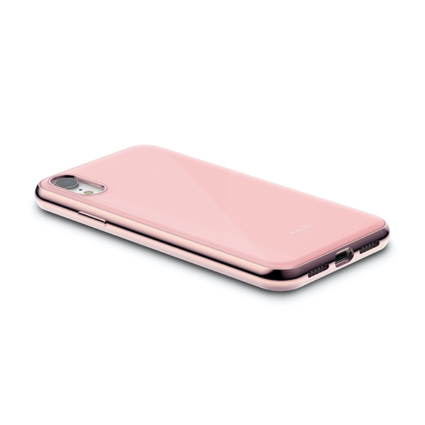 قاب آیفون XR موشی مدل iGlaze Slim Hardshell Moshi iGlaze Slim Hardshell Taupe Pink iPhone XR Case