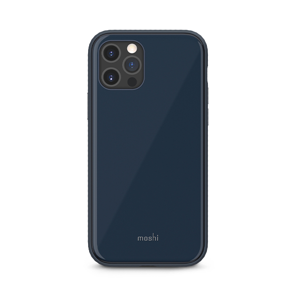 قاب آیفون 12/12Pro موشی مدل iGlaze Slim Hardshell Moshi iGlaze Slim Hardshell Slate Blue iPhone 12/12 Pro Case