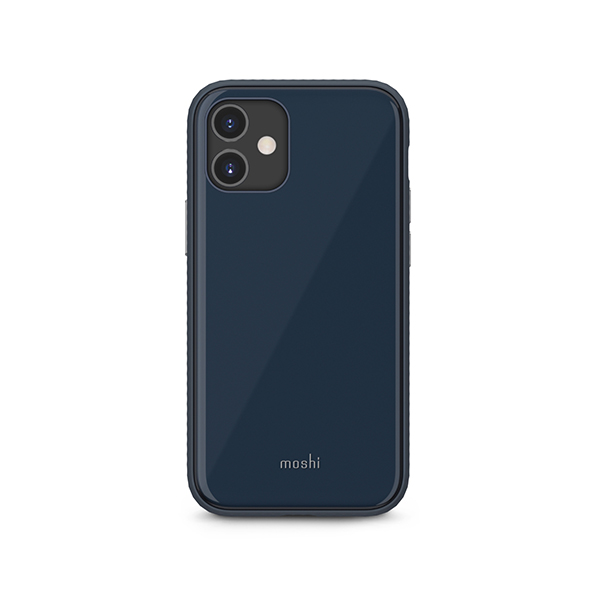 قاب آیفون 12mini موشی مدل iGlaze Slim Hardshell Moshi iGlaze Slim Hardshell Slate Blue iPhone 12 mini Case