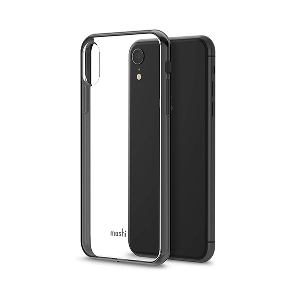 قاب آیفون XR موشی مدل Vitros Slim Hardshell Moshi Vitros Slim Hardshell Raven Black iPhone XR Case