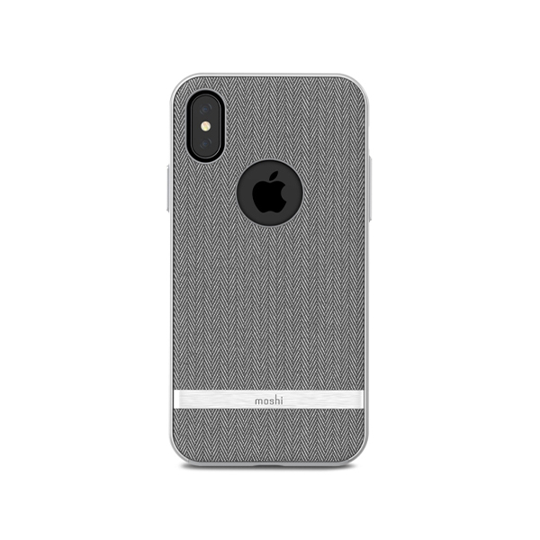 قاب آیفون X/XS موشی مدل Vesta Slim Hardshell Moshi Vesta Slim Hardshell Herringbone Gray iPhone X/XS Case