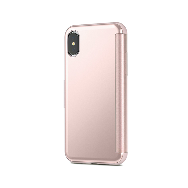 قاب آیفون X/XS موشی مدل SenseCover Touch-sensitive Portfolio Moshi StealthCover Touch-sensitive Portfolio Champagne Pink iPhone X/XS Case