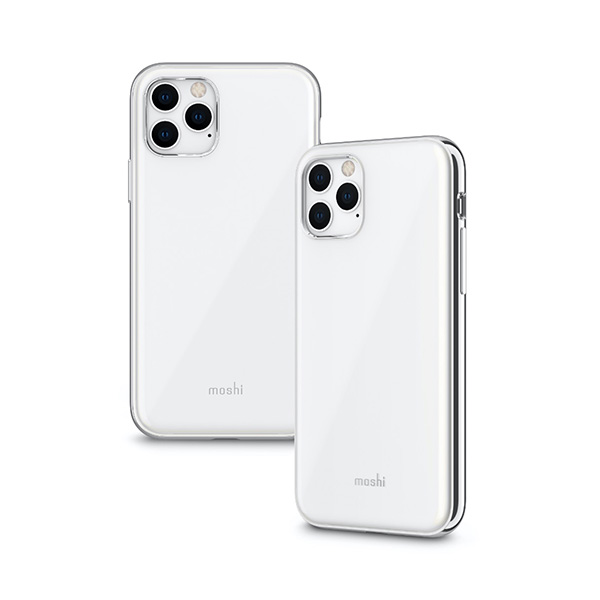 قاب آیفون 11Pro موشی مدل iGlaze Slim Hardshell Moshi iGlaze Slim Hardshell Pearl White iPhone 11 Pro Case