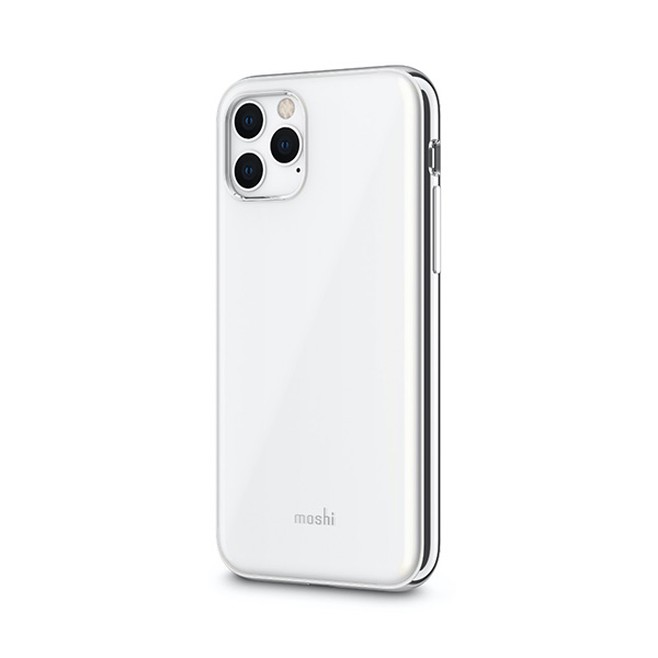 قاب آیفون 11Pro موشی مدل iGlaze Slim Hardshell Moshi iGlaze Slim Hardshell Pearl White iPhone 11 Pro Case