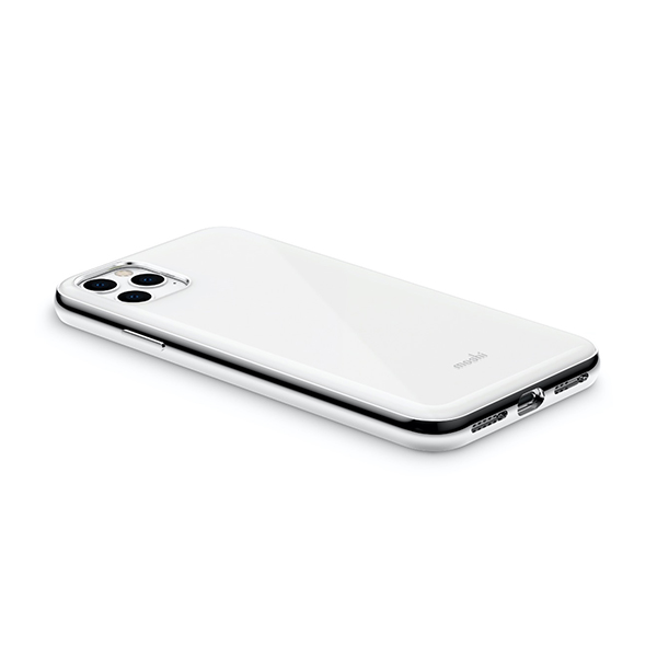 قاب آیفون 11Pro Max موشی مدل iGlaze Slim Hardshell Moshi iGlaze Slim Hardshell Pearl White iPhone 11 Pro Max Case