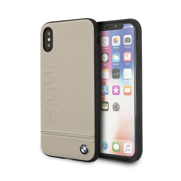 قاب آیفون X/XS سی‌جی موبایل مدل BMW Leather CG Mobile BMW Leather Beige iPhone X/XS Case