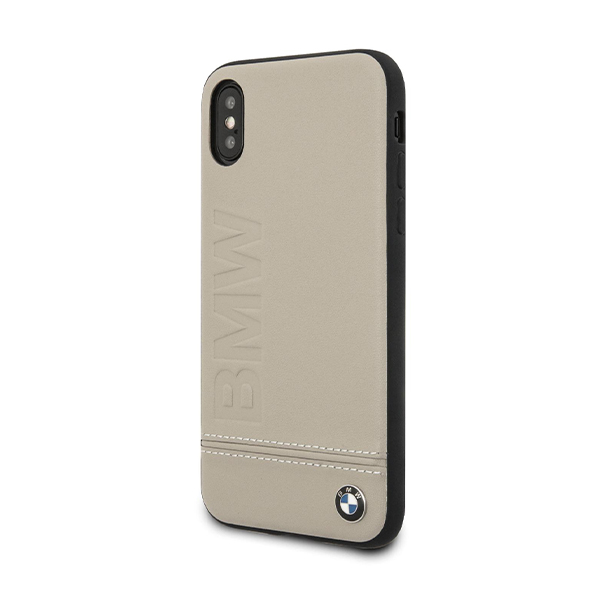 قاب آیفون XS Max سی‌جی موبایل مدل BMW Leather CG Mobile BMW Leather Beige iPhone Xs Max Case