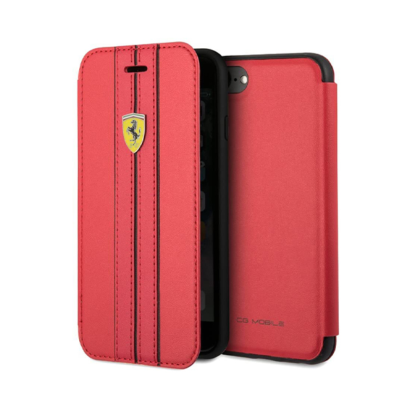 خرید آنلاین قاب سی جی موبایل Ferrari Leather Wallet برای iPhone 7/8 Plus