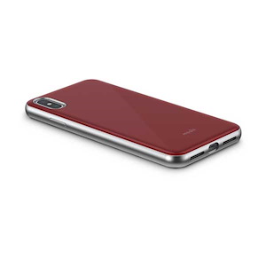 قاب آیفون XS Max موشی مدل iGlaze Slim Hardshell Moshi iGlaze Slim Hardshell Merlot Red iPhone Xs Max Case