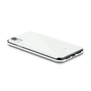 قاب آیفون XR موشی مدل iGlaze Slim Hardshell Moshi iGlaze Slim Hardshell Pearl White iPhone XR Case