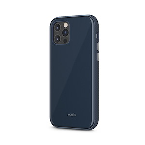 قاب آیفون 12/12Pro موشی مدل iGlaze Slim Hardshell Moshi iGlaze Slim Hardshell Slate Blue iPhone 12/12 Pro Case