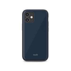 قاب آیفون 12mini موشی مدل iGlaze Slim Hardshell Moshi iGlaze Slim Hardshell Slate Blue iPhone 12 mini Case