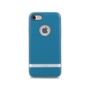 قاب آیفون 7/8 موشی مدل Napa Vegan Leather Hardshell Moshi Napa Vegan Leather Hardshell Marine Blue iPhone 7/8 Case