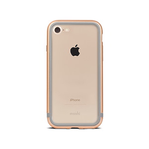 قاب آیفون 7/8/SE موشی مدل Luxe Metal Bumper Moshi Luxe Metal Bumper Satin Gold iPhone 7/8/SE Case