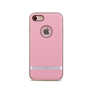 قاب آیفون 7/8 موشی مدل Napa Vegan Leather Hardshell Moshi Napa Vegan Leather Hardshell Melrose Pink iPhone 7/8 Case