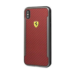 قاب آیفون XS Max سی‌جی موبایل مدل Ferrari Carbon Fiber Effect CG Mobile Ferrari Carbon Fiber Effect Red iPhone XS Max Case