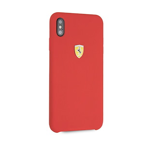 قاب آیفون XS Max سی‌جی موبایل مدل Ferrari Silicon CG Mobile Ferrari Silicon Red iPhone XS Max Case