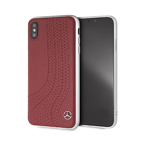 قاب آیفون X/XS سی‌جی موبایل مدل Mercedes-Benz Leather CG Mobile Mercedes-Benz Leather Walnut Brown iPhone X/XS Case