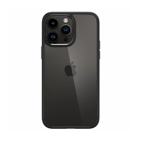 قاب آیفون 14Pro Max اسپیگن مدل Crystal Hybrid Spigen Crystal Hybrid Matte Black iPhone 14 Pro Max Case