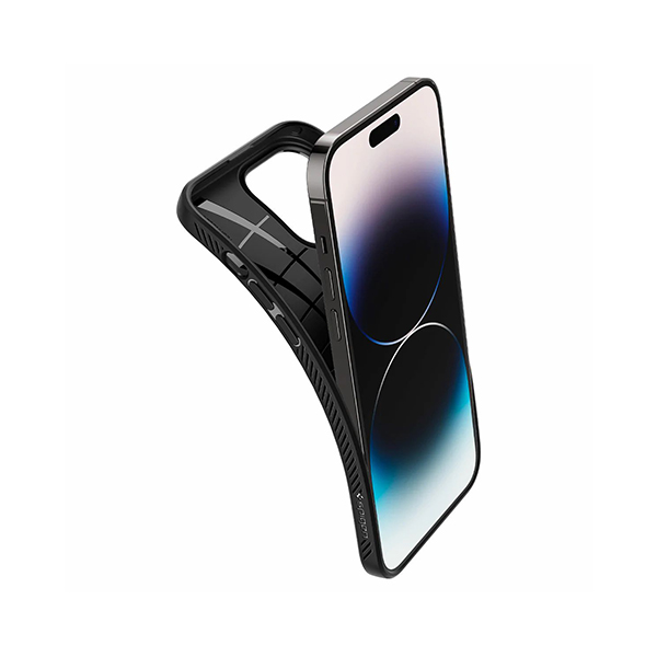 قاب آیفون 14Pro اسپیگن مدل Liquid Air Spigen Liquid Air Matte Black iPhone 14 Pro Case