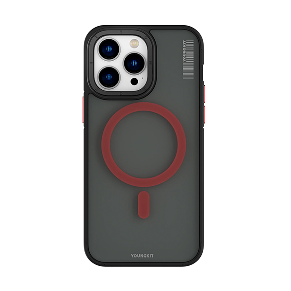 قاب آیفون 13Pro Max یانگکیت مدل Rock Sand Soft Touch YOUNGKIT Rock Sand Soft Touch Red iPhone 13 Pro Max Case