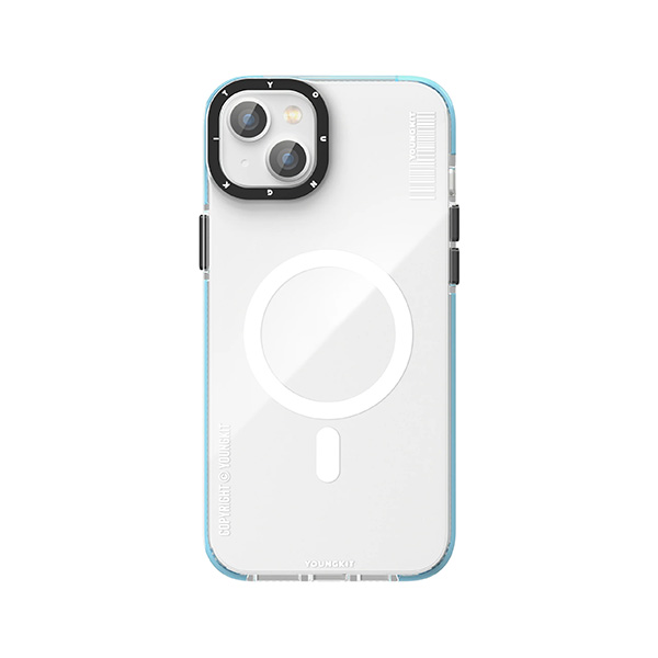 قاب آیفون 13/14 یانگکیت مدل Minimalist LingLong Mirror YOUNGKIT Minimalist LingLong Mirror Blue iPhone 13/14 Case