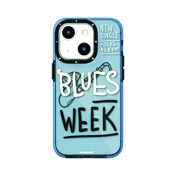 قاب آیفون 13/14 یانگکیت مدل Jazz Lovers YOUNGKIT Jazz Lovers Blue iPhone 13/14 Case