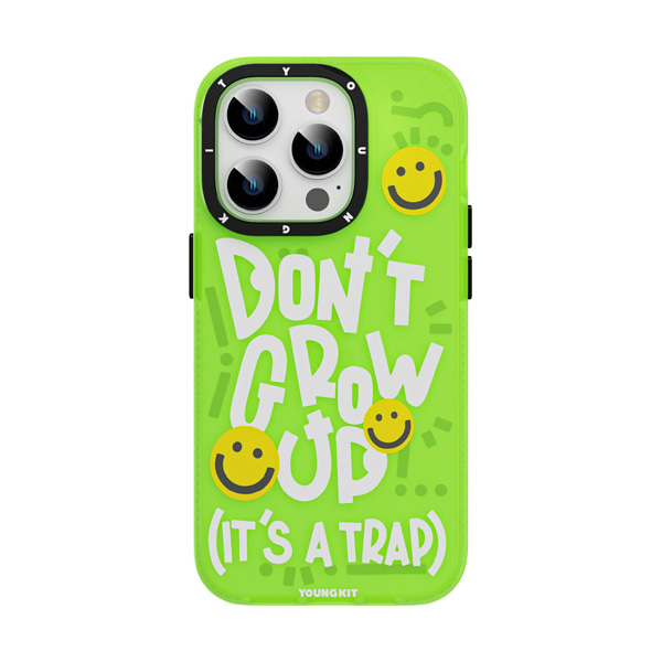 قاب آیفون 14Pro Max یانگکیت مدل Keeping Happy Mood Glossy YOUNGKIT Keeping Happy Mood Glossy Green iPhone 14 Pro Max Case