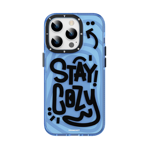 قاب آیفون 14Pro Max یانگکیت مدل Keeping Happy Mood Glossy YOUNGKIT Keeping Happy Mood Glossy Blue iPhone 14 Pro Max Case