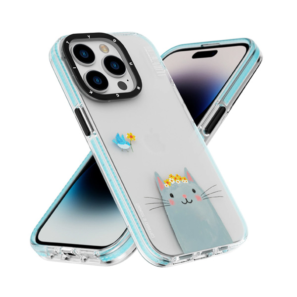 قاب آیفون 14Pro Max یانگکیت مدل KEN SMITHS Cute Cat YOUNGKIT KEN SMITHS Cute Cat Corolla iPhone 14 Pro Max Case