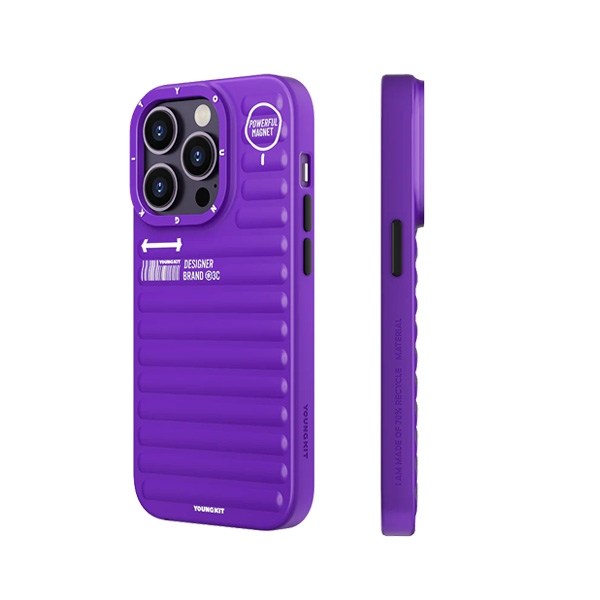 قاب آیفون 14Pro Max یانگکیت مدل True Color Luggage-Inspired YOUNGKIT True Color Luggage-Inspired Purple Phone 14 Pro Max Case