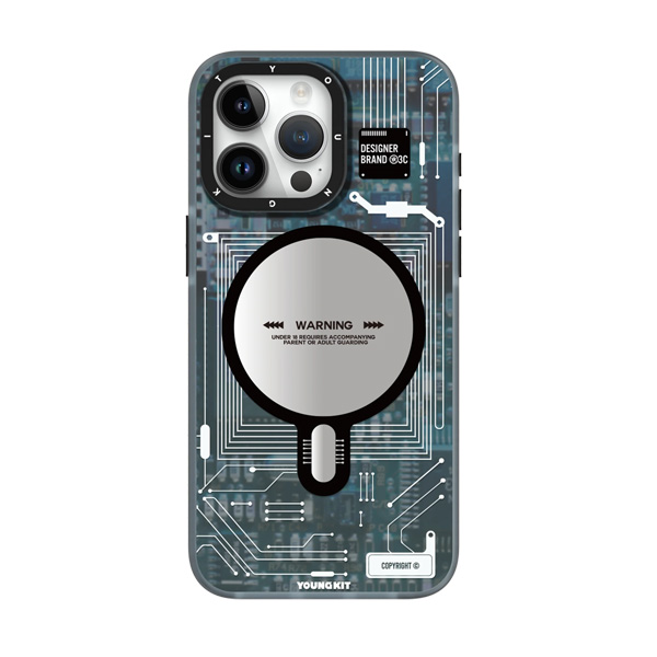 قاب آیفون 13Pro Max یانگکیت مدل Futuristic Circuit Board YOUNGKIT Futuristic Circuit Board Blue iPhone 13 Pro Max Case