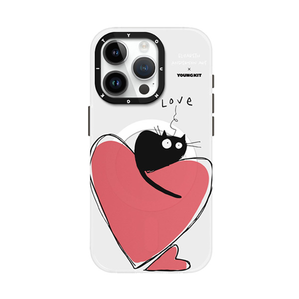 قاب آیفون 14Pro Max یانگکیت مدل Elizabeth Anderson Art Cat Sea YOUNGKIT Elizabeth Anderson Art Cat Sea Emotional Bond iPhone 14 Pro Max Case