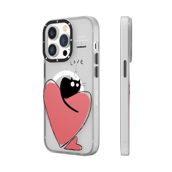 قاب آیفون 14Pro Max یانگکیت مدل Elizabeth Anderson Art Cat Sea YOUNGKIT Elizabeth Anderson Art Cat Sea Emotional Bond iPhone 14 Pro Max Case