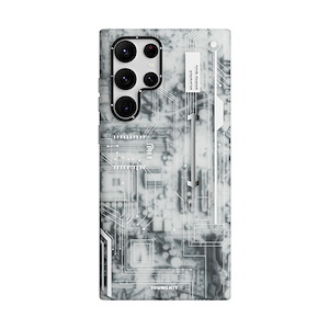 قاب گلکسی S23 Ultra یانگکیت مدل Futuristic Circuit Board YOUNGKIT Futuristic Circuit Board White Samsung Galaxy S23 Ultra Case