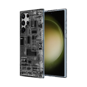 قاب گلکسی S23 Ultra یانگکیت مدل Futuristic Circuit Board YOUNGKIT Futuristic Circuit Board Grey Samsung Galaxy S23 Ultra Case