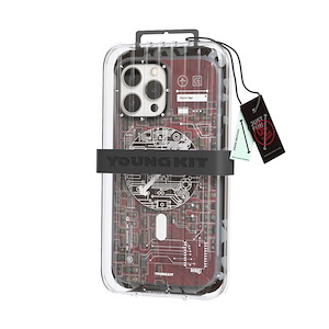 قاب آیفون 13Pro Max یانگکیت مدل Futuristic Circuit Board YOUNGKIT Futuristic Circuit Board Red iPhone 13 Pro Max Case