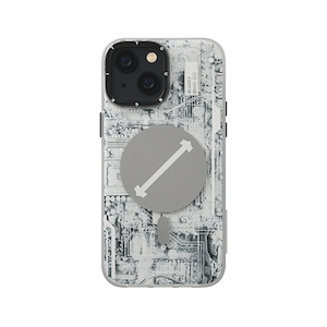 قاب آیفون 13/14/15 یانگکیت مدل Futuristic Circuit Board YOUNGKIT Futuristic Circuit Board White iPhone 13/14/15 Case