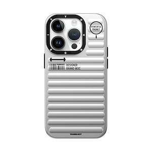 قاب آیفون 13Pro Max یانگکیت مدل True Color Luggage-Inspired YOUNGKIT True Color Luggage-Inspired Pearl Silver iPhone 13 Pro Max Case