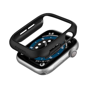 قاب اپل‌واچ 40mm اسپیگن مدل Thin Fit Spigen Thin Fit Black Apple Watch 40mm Case