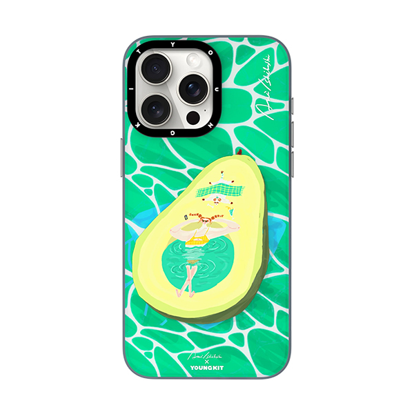 قاب آیفون 15Pro Max یانگکیت مدل Aki Ishibashi Summer Popsicle YOUNGKIT Aki Ishibashi Summer Popsicle Avocado iPhone 15 Pro Max Case