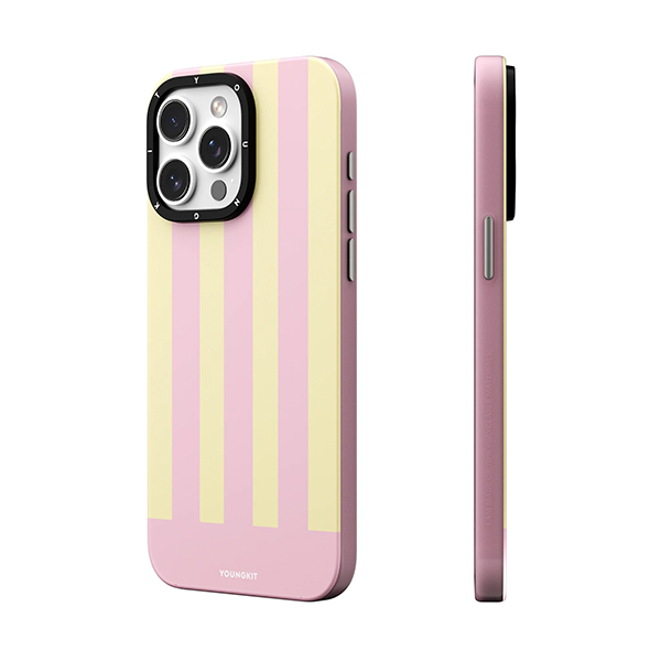 قاب آیفون 15Pro Max یانگکیت مدل Colorful Striped Piano Keys YOUNGKIT Colorful Striped Piano Keys Pink iPhone 15 Pro Max Case