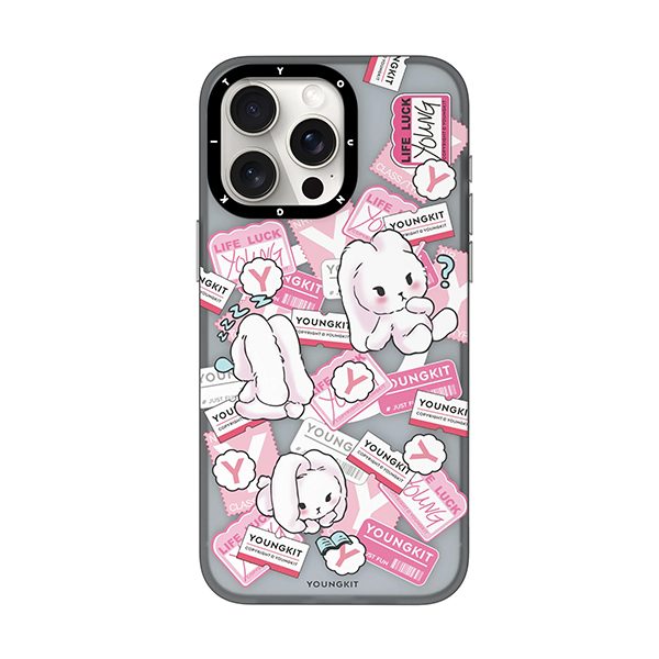 قاب آیفون 15Pro Max یانگکیت مدل Time Bunny Fun YOUNGKIT Time Bunny Fun Journal iPhone 15 Pro Max Case