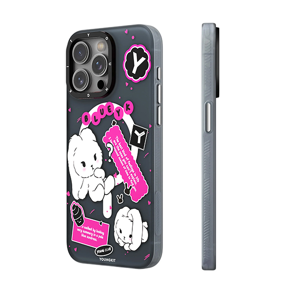 قاب آیفون 15Pro Max یانگکیت مدل Time Bunny Fun YOUNGKIT Time Bunny Fun Fun iPhone 15 Pro Max Case